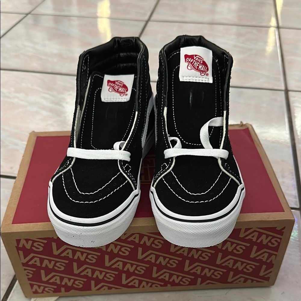 Vans Kids Black High-Top Sneakers